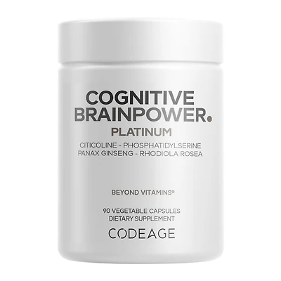 Codeage Cognitive Brainpower Gluten-Free - 90 Vegetable Capsules (30 Servings)