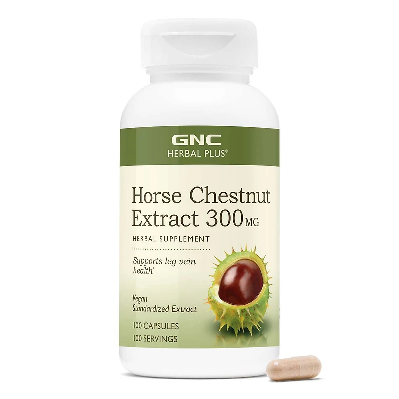 Horse Chestnut Extract 300mg - 100 Capsules (100 Servings)