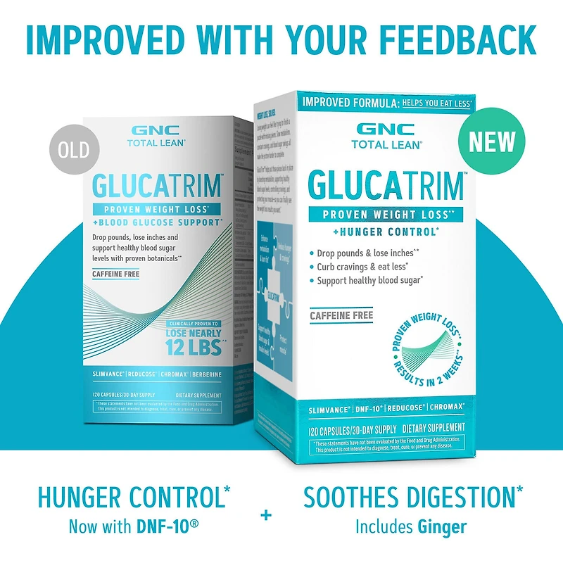 New & Improved GlucaTrim™ - 120 Capsules (60 Servings)