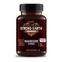 Strong Earth - Magnesium Citrate - Raspberry and Peach - 90 Gummies (30 Servings)