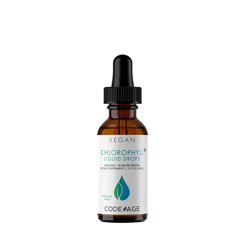 Codeage Chlorophyll Liquid Drops 50 Mg Gluten-Free - Peppermint 2 Oz. (30 Servings)