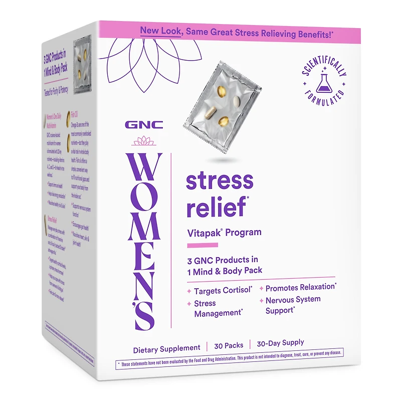 GNC Women's Stress Relief Vitapak Program (30 Servings)