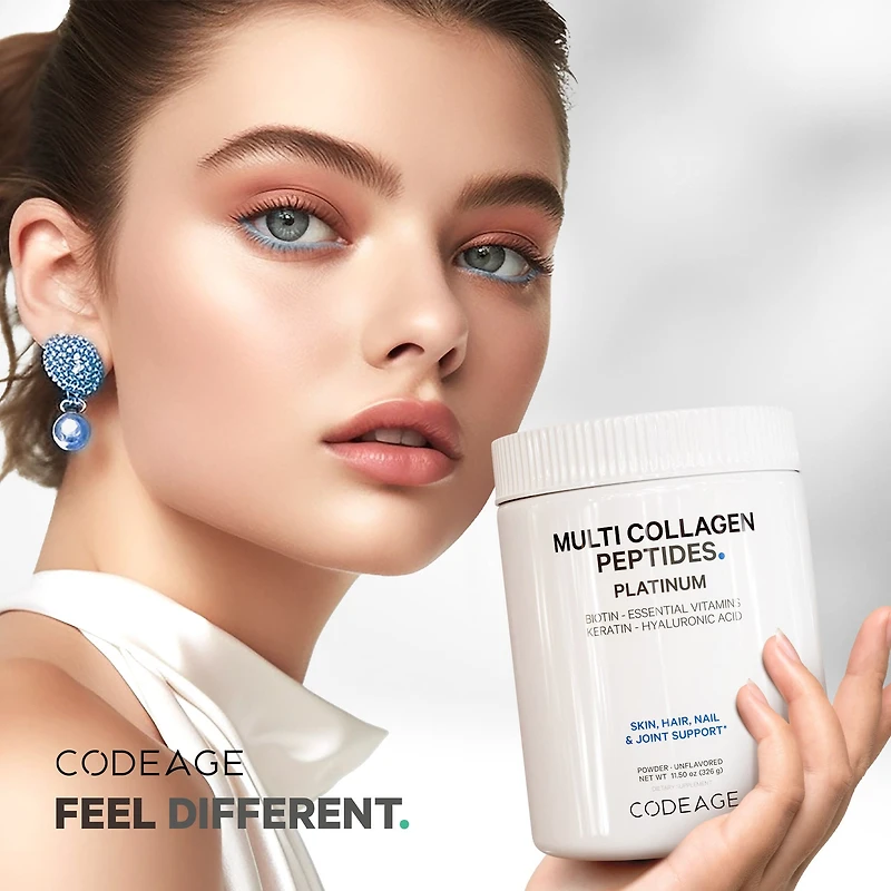 Multi Collagen Peptides Powder Hydrolyzed Collagen + Biotin & Keratin - 11.50 oz. (30 Servings)