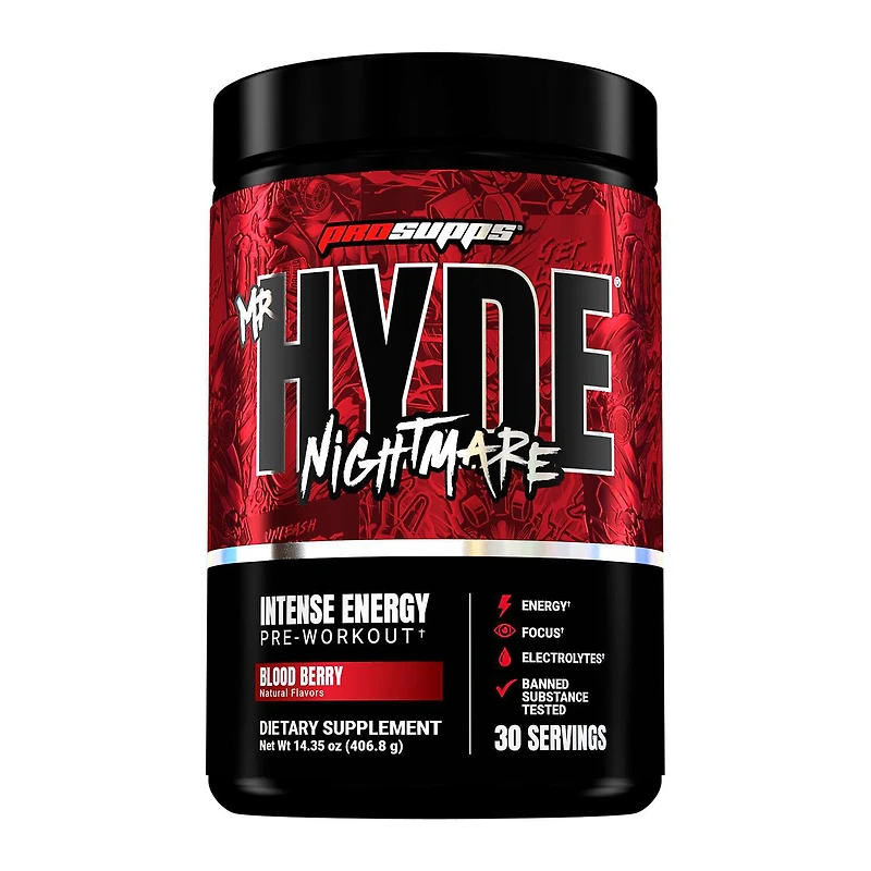 Mr. HYDE Nightmare Intense Energy Pre-Workout - Blood Berry (30 Servings)