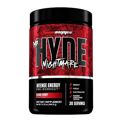 Mr. HYDE Nightmare Intense Energy Pre-Workout - Blood Berry (30 Servings)