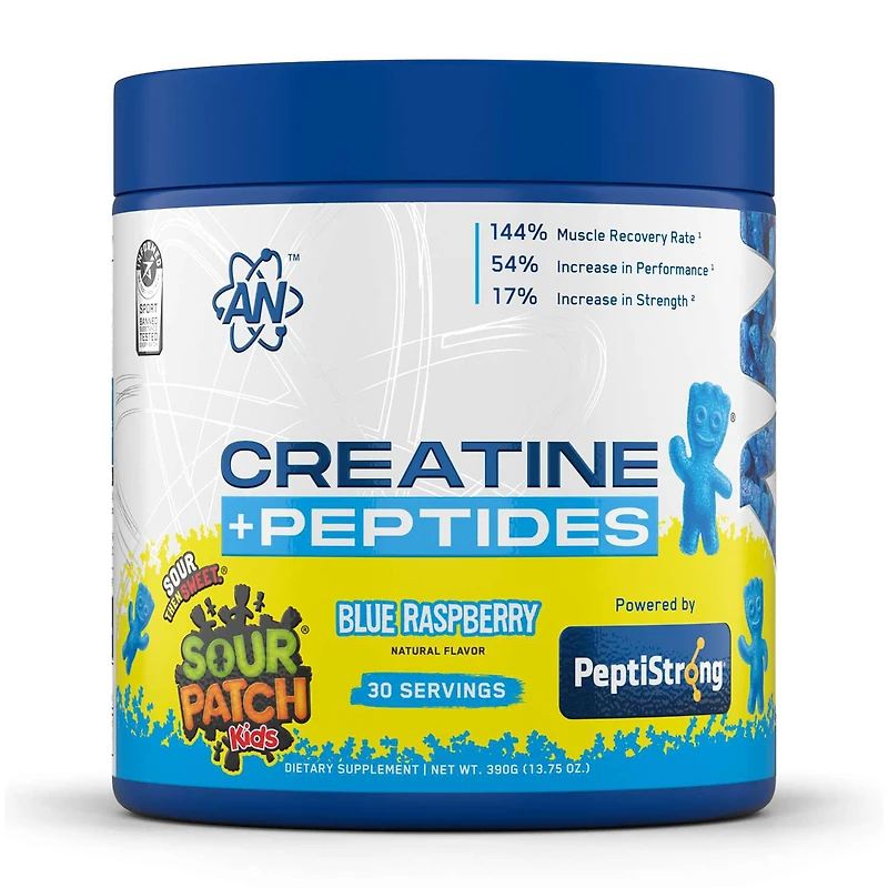 Creatine + Peptides - Sour Patch Kids® Blue Raspberry (30 Servings)