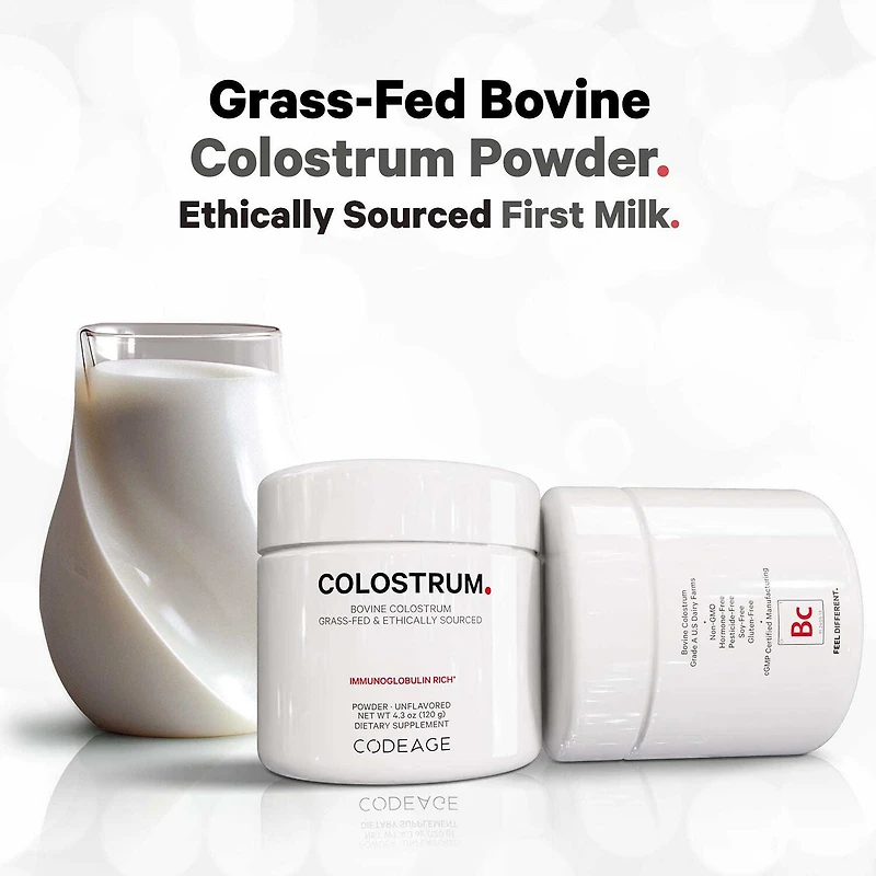 Bovine Colostrum Powder - Unflavored - 4.3 oz. (120 Servings)