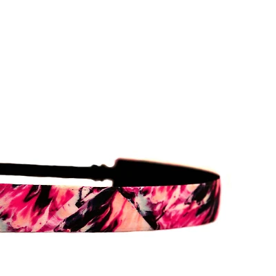 Mavi Bandz Print Adjustable Headband - Fire and Ice 1