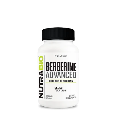 NutraBio Berberine Advanced - 60 Capsules (60 Servings)