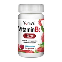 Vitamin B6 100mg - Berry - 60 Gummies (30 Servings)