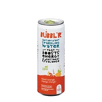 BUBBL’R Antioxidant Sparkling Water, Blood Orange Mango Mingl'r - 12Oz. (12 Cans)