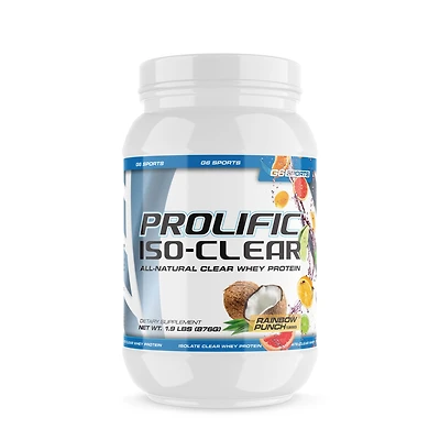 G6 Sports Prolific Iso-Clear Whey Protein - Rainbow Punch (30 Servings)