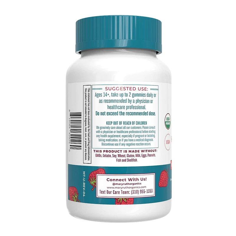 Organic Hair, Skin, & Nails Gummies - 60 Gummies (30 Servings)