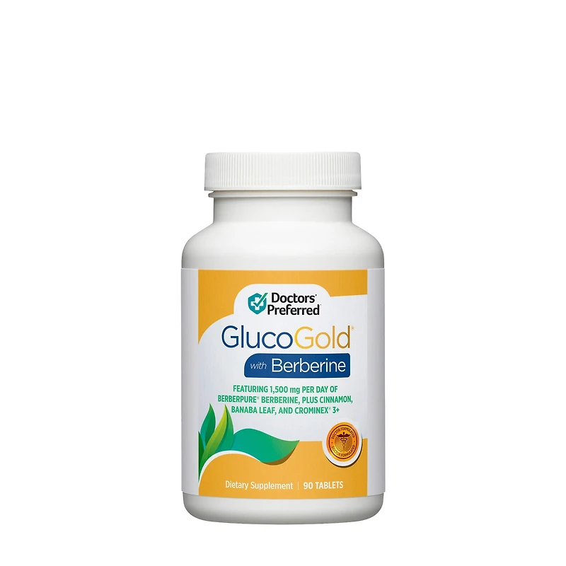 GlucoGold® with Berberine - 90 Tablets (90 Servings)