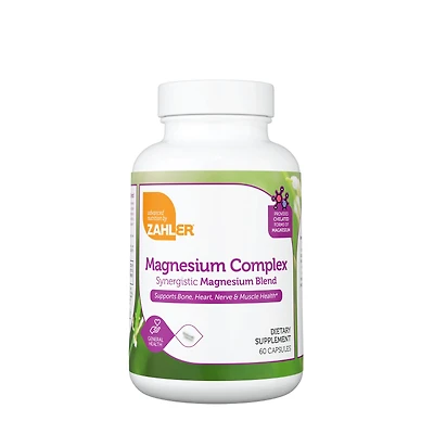 ZAHLER Magnesium Complex Vitamin B - 60 Capsules (30 Servings)