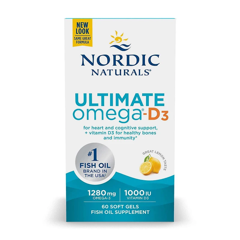 Ultimate Omega® D3 - Lemon - 30 Softgels (30 Servings)