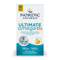 Ultimate Omega® D3 - Lemon - 30 Softgels (30 Servings)