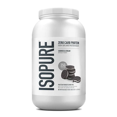 Isopure Zero Carb - Cookies and Cream (44 Servings) 3 lbs.