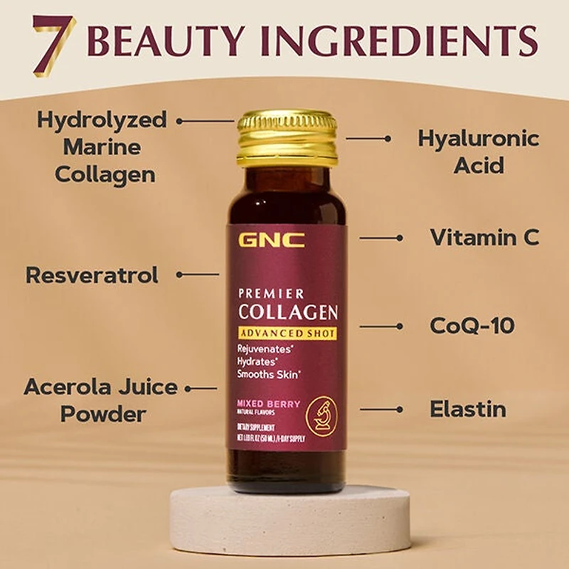Premier Collagen Advanced Shot - Mixed Berry - 1.69 fl oz (10 Bottles)