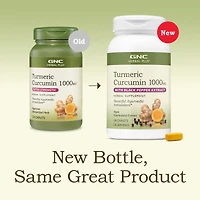 Turmeric Curcumin 1000mg + Piperine - 120 Caplets (120 Servings)