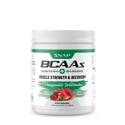 SNAP Supplements Bcaa Powder - Pomegranate Watermelon(30 Servings)