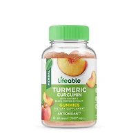 Lifeable Turmeric Curcumin 2000Mg Vegan - 60 Gummies (30 Servings)