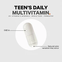 Teen Fermented Vegan Multivitamin - 60 Capsules (30 Servings)