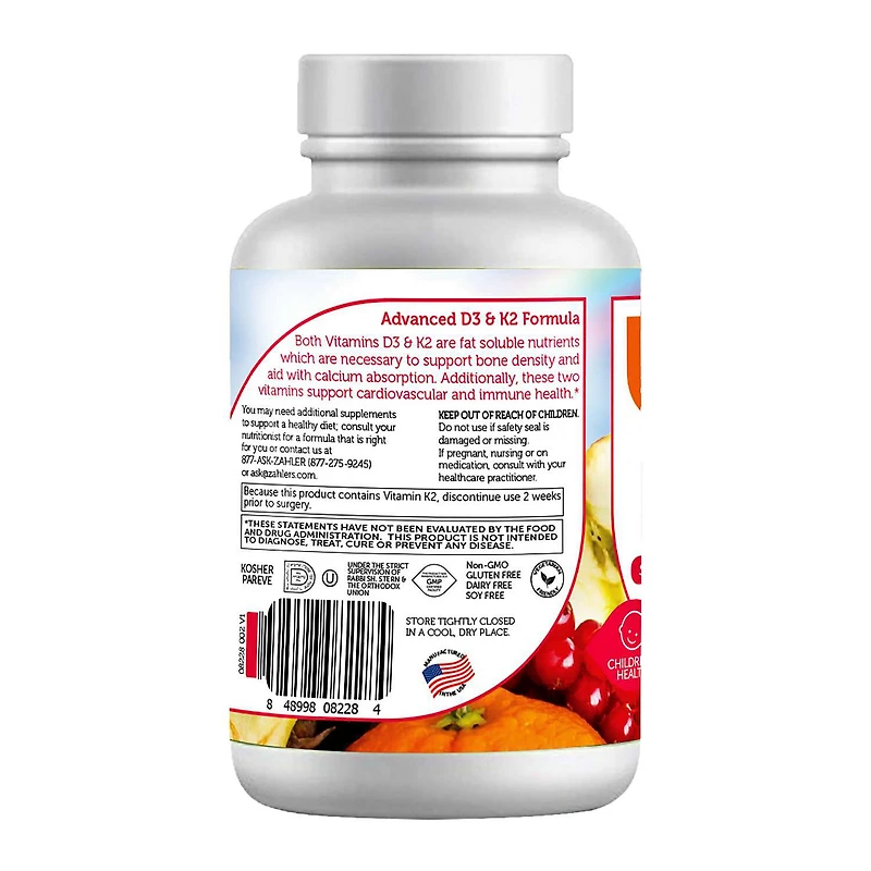 Junior D3 & K2 - 90 Tablets (90 Servings)