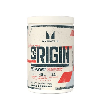 Myprotein Origin Pre-Workout - Strawberry (30 Servings)