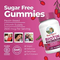 Biotin Gummies - Goji Berry - 60 Gummies (60 Servings)
