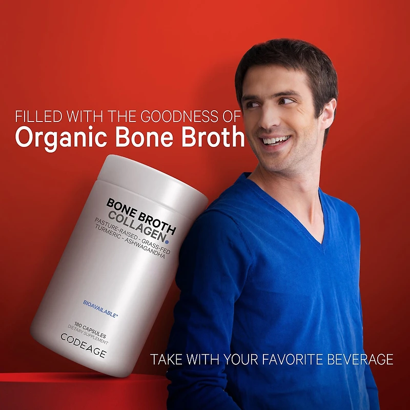 Bone Broth Collagen - 180 Capsules (60 Servings)