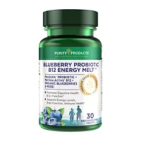 Blueberry Probiotic B12 Energy Melt - 30 Tablets (30 Servings)