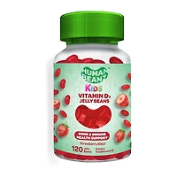 Kids Vitamin D3 Jelly Beans - Strawberry Blast- 120 Jelly Beans (60 Servings)