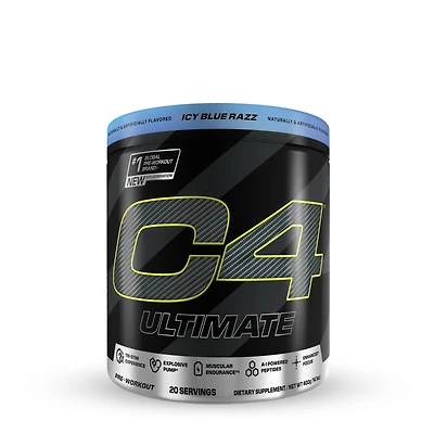 Cellucor C4 Ultimate Pre-Workout - Icy Blue Razz (20 Servings)
