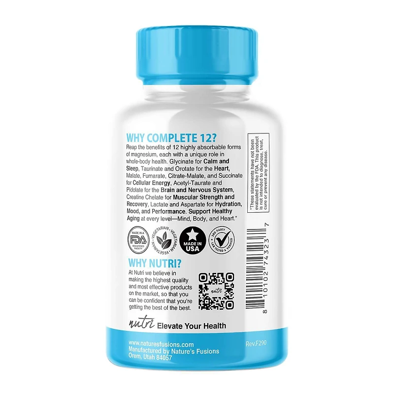 Magnesium Complex - 120 Vegan Capsules (30 Servings)