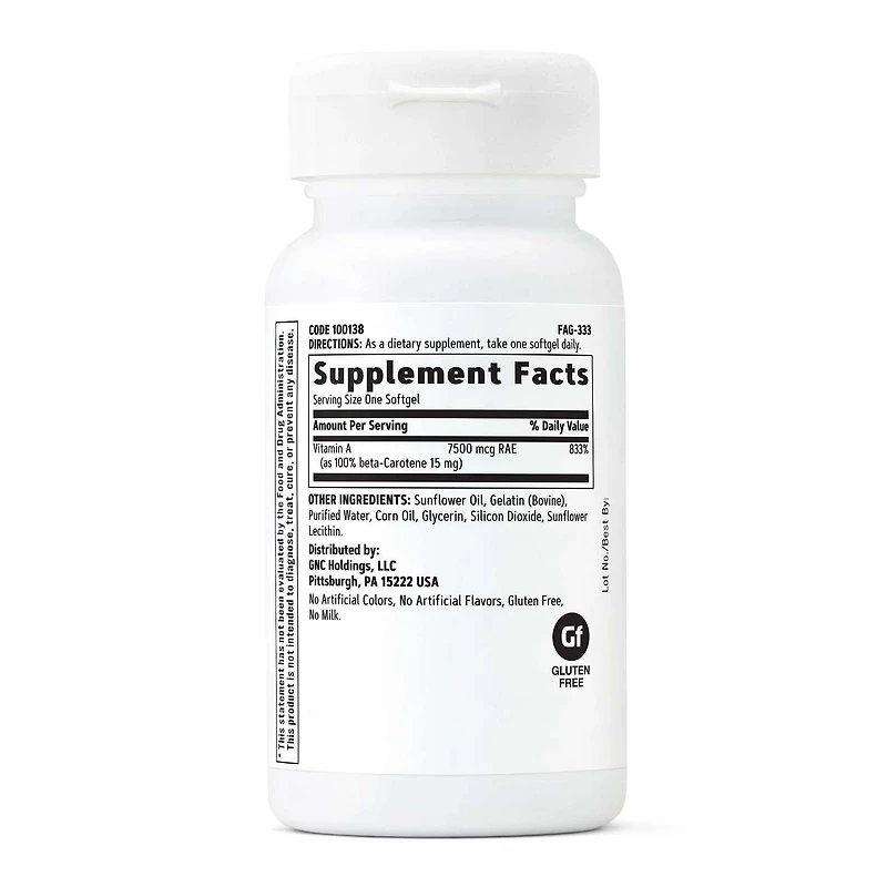 beta-Carotene 15mg - 180 Softgels (180 Servings)