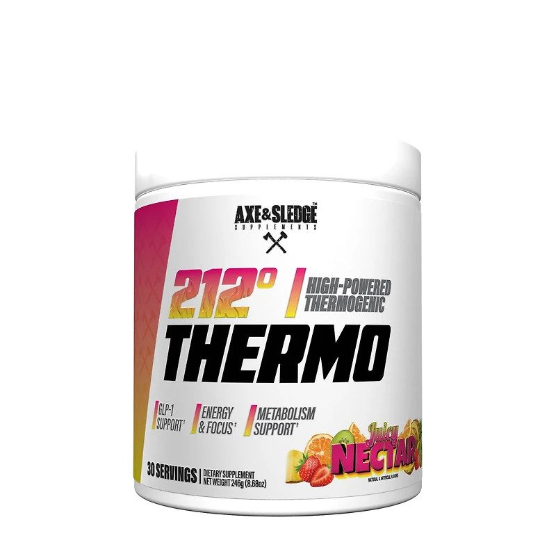 Axe & Sledge Supplements 212 High-Powered Thermogenic Vegan - Juicy Nectar (30 Servings)