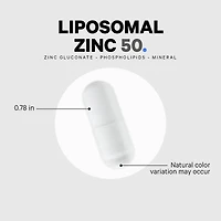 Liposomal Zinc 50+ - 100 Capsules (100 Servings)