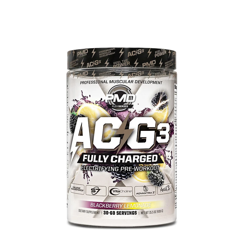 PMD Acg3 Fully Charged Pre-Workout - Blackberry Lemonade (30 Servings)