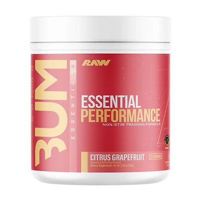 Raw Nutrition Essential Performance Non-Stim - Citrus Grapefruit (25 Servings)