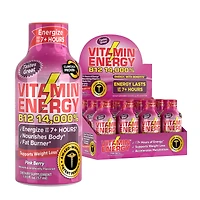 Vitamin Energy B12 14,000% - Pink Berry 12 Bottles