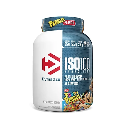 Dymatize Iso100 Hydrolyzed - Fruity Pebbles (46 Servings) 3 lbs.