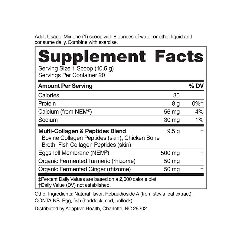Peptides+ Joint Relief - Vanilla (20 Servings)