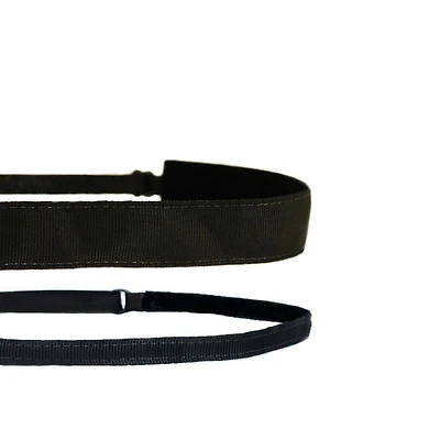 2 Pack Plain Jane Adjustable Headband Set