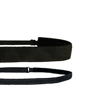 2 Pack Plain Jane Adjustable Headband Set