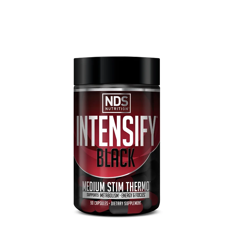 NDS Nutrition Intensify Black - Medium Stim Thermo 90 Capsules (45 Servings)