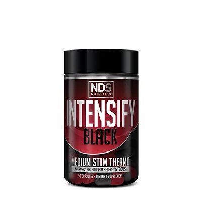 NDS Nutrition Intensify Black - Medium Stim Thermo 90 Capsules (45 Servings)