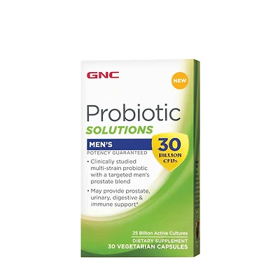 GNC Probiotic Solutions Men's Healthy - 30 Billon Cfus Capsules (30 Servings)