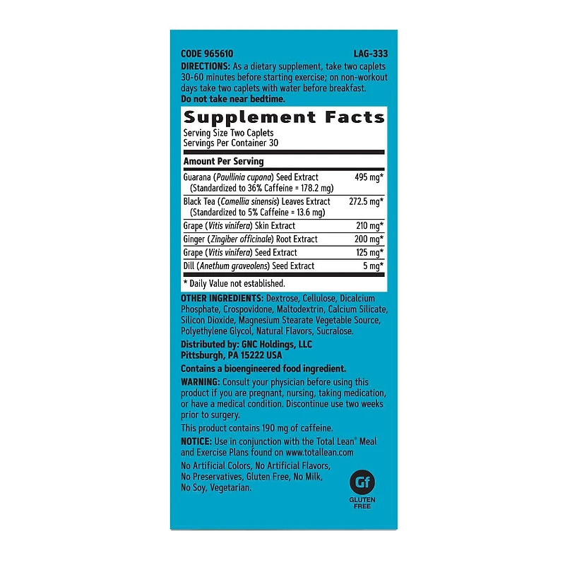 Burn 60™ - 60 Tablets (30 Servings)