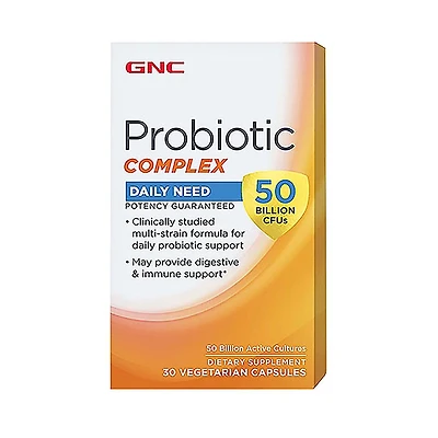 GNC Probiotic Complex Daily Need 50 Billion Cfus Healthy - 30 Capsules (30 Servings)